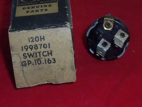 Nos 1959-1960 chevrolet impala, pass. cars windsield wiper switch-part 1998701