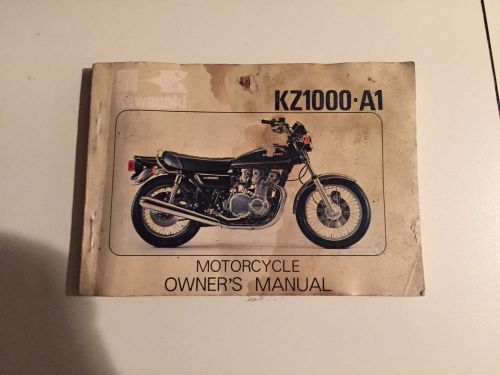 Kawasaki kz 1000-a1 owner&#039;s manual