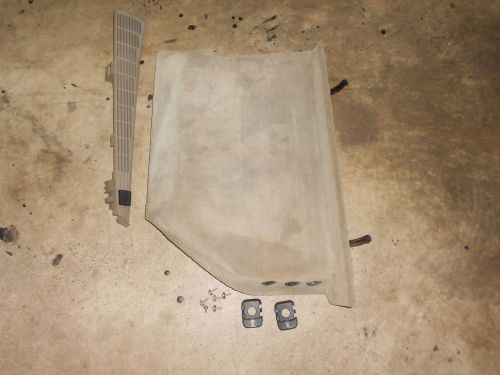 1992-95 bmw wagon tan cd changer left carpeted cover w/latch 525it, 525i, 530i