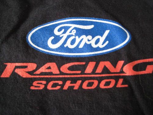 Nwot- black ford racing school cotton t-shirt; size xl