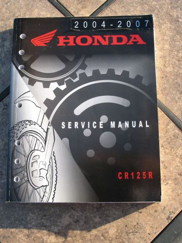 Crf125r 2004 2007 service manual honda oem 61ksr02