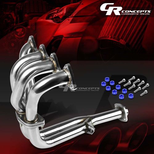 J2 for 90-91 integra exhaust manifold racing header+blue washer cup bolts
