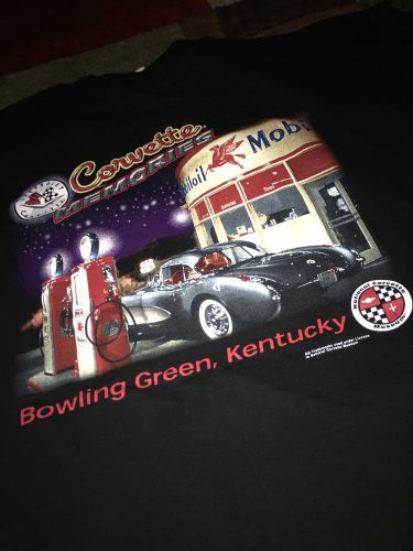 Corvette 57 corvette memories tee sz l national corvette museum bowling green ky
