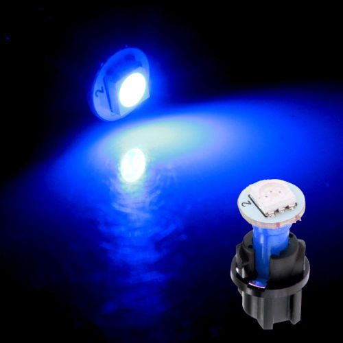 10 pc74 t5 led twist socket instrument panel cluster plug dash light bulb blue