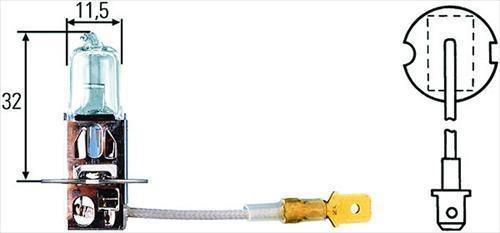 Hella h3 heavy duty halogen bulb h83135041