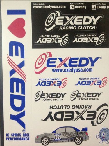Exedy racing clutch sticker decal vinyl new honda sti evo automotive memorabilia