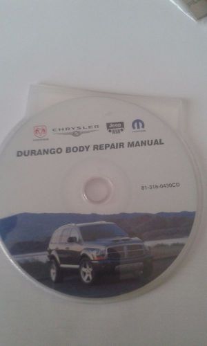 Dodge o.e. durango body repair manual cd-rom as seen in picture