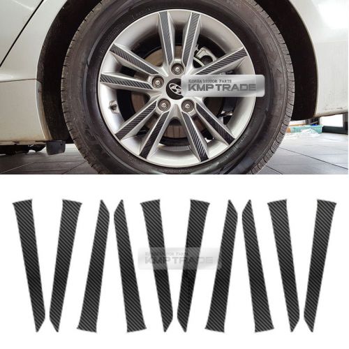 For hyundai 15-17 i45 carbon black spoke wheel vinyl decal sticker 16&#034; 40pcs
