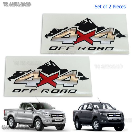 2 pcs 4x4 off road sticker rear tail for ford ranger wildtrak mk2 px2 2015 2017