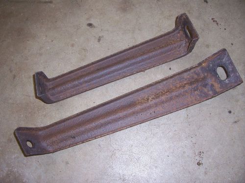 1958 chevrolet belair biscayne rear bumper outer diagnal mount brackets driver