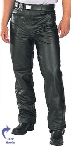 Classic fitted (biker motorcycle or casual) men&#039;s leather pants sz 40**