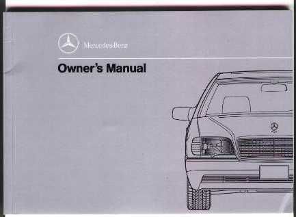 Mercedes factory 1992 600sel owners manual, new!!