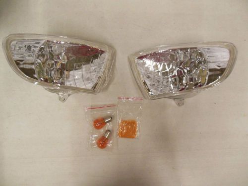 Apc euro clear lens corner turn signal lamps lights for 92-95 civic 4dr