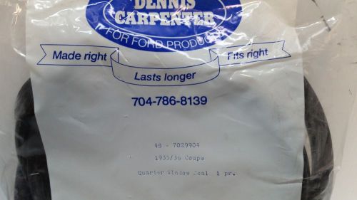 48-7029904 1935 36 ford coupe quarter window seal 1 pair