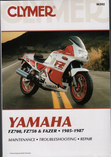 1985-1987 clymer yamaha fz700, fz750, &amp; fazer service manual new m392