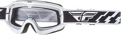 Fly racing white/black adult focus dirt bike goggle mx atv 2017