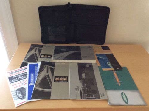 New 2001 acura tl complete oem owners manual set with genuine acura leather case