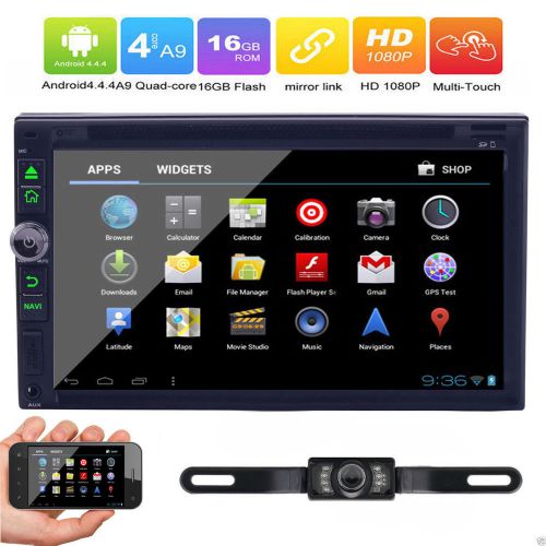 Camera+7" android quad-core gps car stereo rafdio dvd player 3g wifi bluetooth
