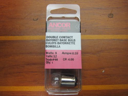 Ancor 520068 marine grade minature light bulb 12 volt 8 watt .59 amp #68