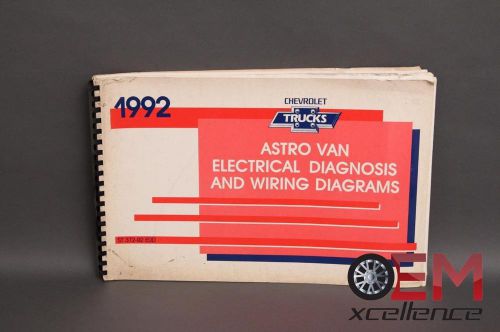 1992 astro van electrical diagnosis &amp; wiring diagrams manual 1 day handling