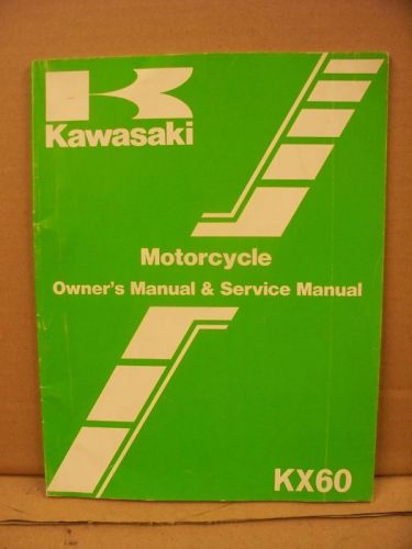 85 kawasaki kx60b1 kx60 kx 60 oem owners service manual