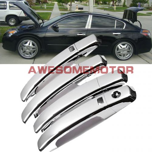 Triple chrome side door handle covers for 04-11 nissan sentra altima quest am