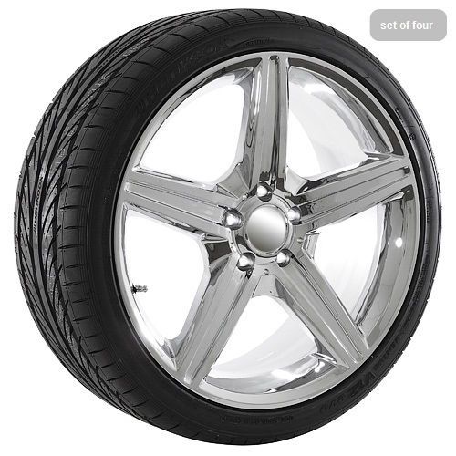19 inch mercedes benz chrome replica  wheel and tire package free shipping