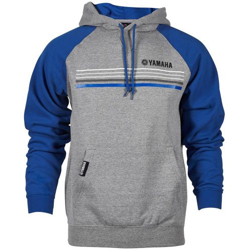 Yamaha 3x-large grey/blue mens classic hoodie crp-16fst-gy-3x