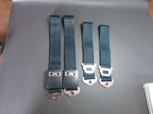 60&#039;s era gm dk. blue rear seat belts set  buick chevy olds pontiac