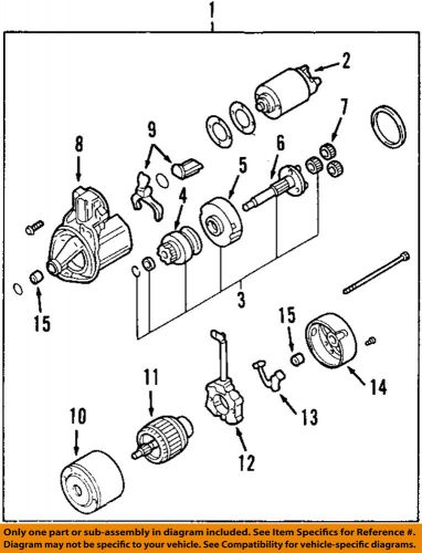 Mitsubishi oem 00-05 eclipse-starter motor m356178d