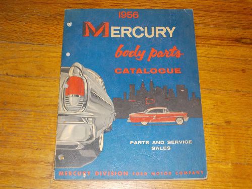 1956 mercury body parts catalog september 1956