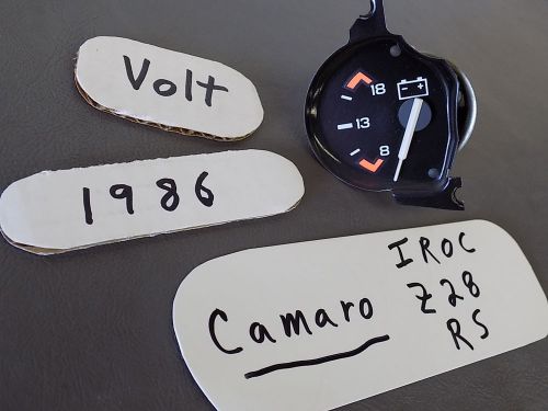1986 camaro volt meter gauge iroc z28 rs