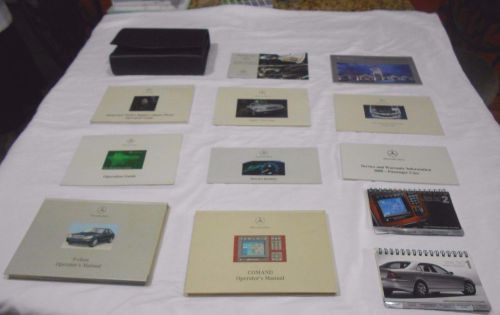 2000 mercedes s-class s430,s500 owner manual 11/pc.set+comand+ voice &amp; benz case