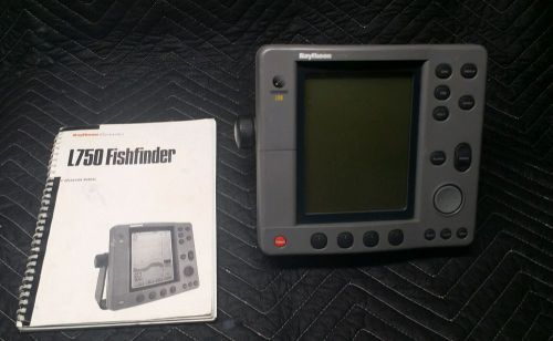 Raytheon l750 fishfinder free when you buy operation manual. no reserve!