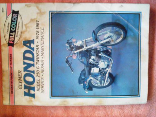 Clymer honda rebel 250 &amp; twin star 1978-1987