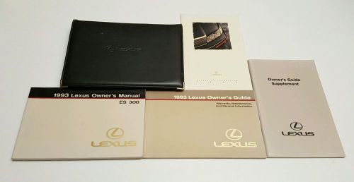 1993 lexus es300 es 300 owners manual user guide v6 3.0l fuses fluids radio set