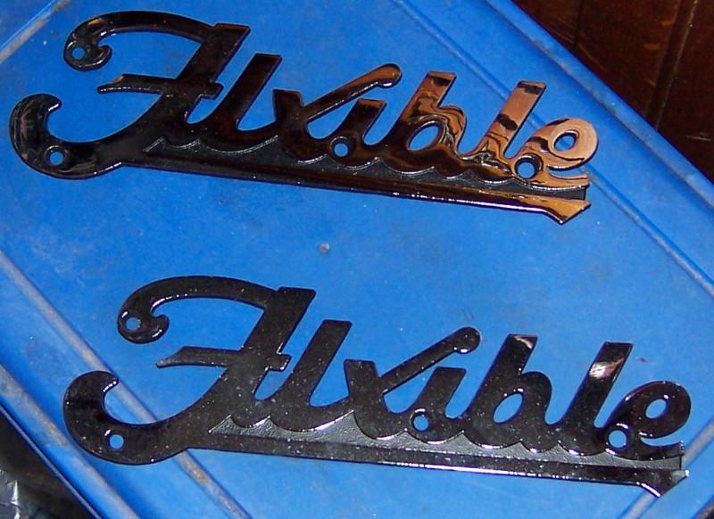 Flxible bus emblems nos chrome rat rod truck ambulance 1960 1970  