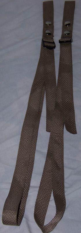 Adjustable boat fender bumper straps tan sand pair usa  american made in usa