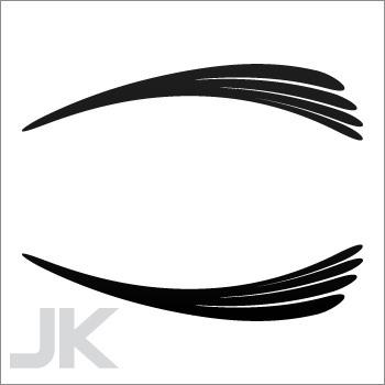 Decal stickers tribal racing design sports cars speed reverse images 0502 agx6x