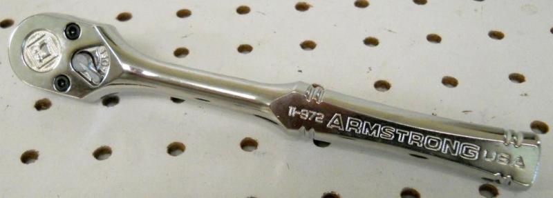 New armstrong usa tools 3/8" drive ratchet 11-972 teardrop 36-tooth