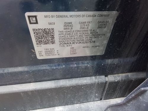 2018-2022 Chevy Equinox Driver Left Steering Wheel Air Bag Airbag Black 84543938, US $475.00, image 3