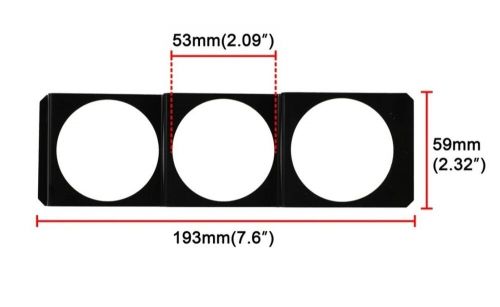 2 DIN Radio Gauge Pod W/Gauge Plate For Mitsubishi Delica Space Gear L400 94-98, US $85.00, image 4