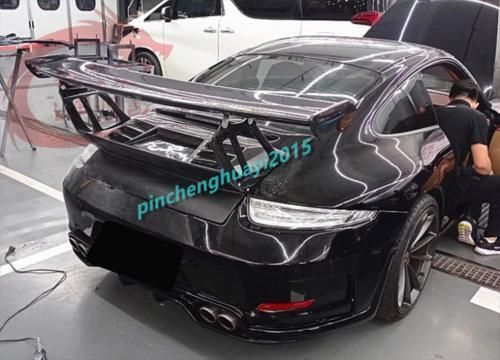 For porsche 911 991 2012-2018 carbon fiber gt3 rs style rear trunk spoiler wing