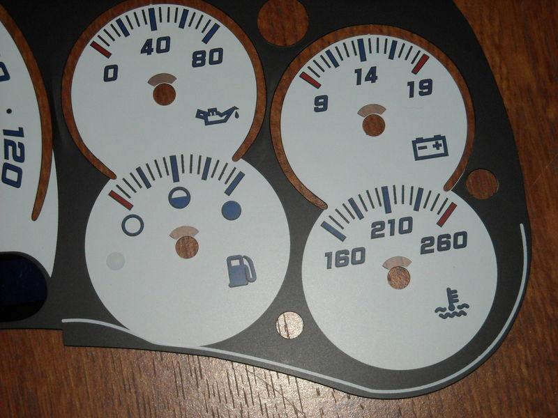 03-05 GM TRUCK SPEEDOMETER CLUSTER ESCALADE SILVER SS GAUGE FACE APPLIQUE W TRAN, US $23.99, image 3
