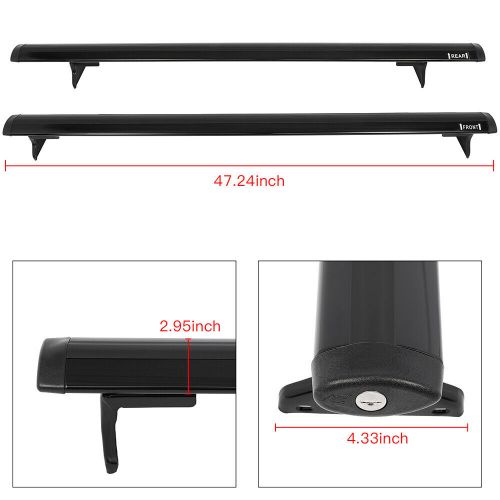 Cross Bar For 11-17 Jeep Compass Sport Aluminum Roof Rack Set Luggage Carrier, US $71.79, image 5
