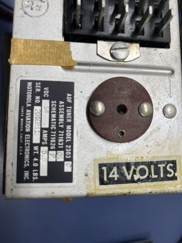 Vintage Aircraft Motorola Receiver 2303-C ADF-12 Amplifier 5515G Harness & Trays, US $150.00, image 23