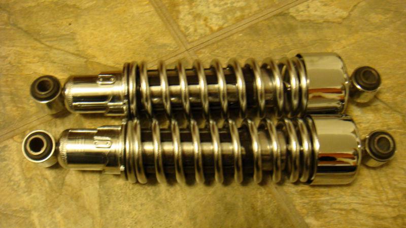 Brand new harley davidson hd 54568-04 chrome rear shock absorber pair set