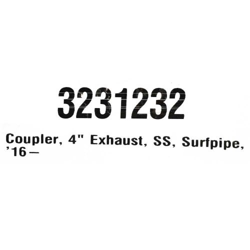 Malibu Boat Exhaust Coupler 3231232 | Surf Pipe 21 VLX 4 Inch 2016, US $105.59, image 3