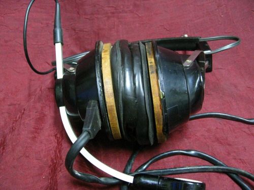 Vtg telex arb-1400 aviation pilot headset w headphone mic &amp; pj-055b pj-068 plugs