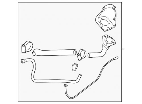 Genuine gm fuel tank filler pipe 84695962